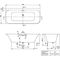 V&B Vorwandwanne LOOP & FRIENDS SQUARE D wd. 1800x800mm Eckausführung li we