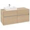 V&B Waschtischunterschrank COLLARO 120x54,8x50cm WT li Nordic Oak