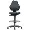 Arbeitsdrehstuhl Rl.+Fußring Supertec schwarz Grifffarbe blau 580-860mm PROMAT