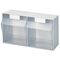 Klarsichtmagazin H353xB600xT306mm 2 x F Ku.weiß LOCKWEILER