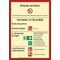 Brandschutzzeichen DIN EN ISO 7010 L210xB297mm Brandschutzordnung Folie