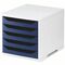 Ablagebox 5 Schubl.grau/blau Ku.H255xB270xT340mm STYRO