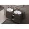 Duravit Doppelglashalter STARCK T m Glas r/l weiß matt bronze gebürstet