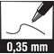 Pentel Gelmine KFR7-C 0,35mm Metallspitze blau