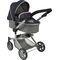 Kombi-Puppenwagen Mika Melange Navy-Grau