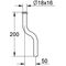 Grohe Urinalspülrohr d= 18mm 200mm Kröpfung 50mm chr