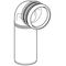 Grohe PP-Ablaufbogen d= 90mm m Tiefenverstellung chr