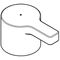 Grohe Griffpaar LINEARE Mark blau/rot chr
