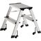 Klapptritt Stufen 2 Plattform-H.440mm Alu.fahrbar