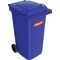 Müllgroßbehälter 240l HDPE blau fahrbar,n.EN 840 SULO