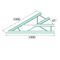 ALUTRUSS BILOCK E-GL22 C19-H 2-Wege-Ecke 45°