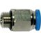 Gerade Steckverschraubung Bl.Ser.AG G 1/8 Zoll SW 12mm m.O-Ring u.a6-KT.zyl., 1 Stück