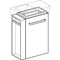 HWB-Unterschrank RENOVA COMPACT 448x604x252mm m HTH li Fr La hgrau hgl