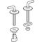 Geberit Edelstahlscharnier p zu WC-Sitz 573360/573361/573362/573363