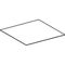 KG Abdeckpl. oben m. Glas Sand Acanto zu Seitenschrank Art.-Nr.: 500.618.JL.2
