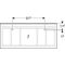 Geberit Lichtspiegel XENO² 1600x710x55mm, 108 W