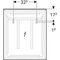 Geberit Lichtspiegel XENO² 600x710x55mm, 47,5 W