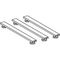 Geberit Duschwannenfuß-Set f Steinharz-Modelle 700mm Höhe 60-120mm