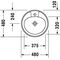 Duravit Einbauwaschtisch MANUA m ÜL HLB d= 480mm 1 Hahnloch weiß