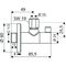 SCHELL Design-Eckventil WING 1/2Zoll chrom