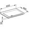 Keuco Mineralguss-WT ROYAL REFLEX o HL-Boh we alpin 650x30x490mm