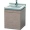 Duravit Waschtischunterbau L-CUBE 447x460x558mm Ans links eiche kaschmir