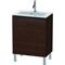 Duravit WTU Compact L-CUBE 704x620x391mm nussbaum gebürstet