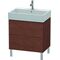 Duravit Waschtischunterbau L-CUBE 582x684x459mm amerikanisch nussbaum
