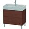 Duravit Waschtischunterbau L-CUBE 582x784x459mm amerikanisch nussbaum