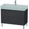 Duravit Waschtischunterbau L-CUBE 582x984x459mm eiche dunkel gebürstet