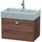 Duravit Waschtischunterbau BRIOSO Griff chrom 442x684x459mm nussbaum natur