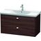 Duravit Waschtischunterbau BRIOSO Griffe chr 561x1020x479mm Kast. dunkel