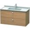 Duravit Waschtischunterbau BRIOSO Griffe chr 563x1020x469mm europ. eiche