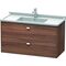 Duravit Waschtischunterbau BRIOSO Griffe chr 563x1020x469mm nussbaum natur