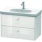 Duravit Waschtischunterbau BRIOSO Griffe Frontfarbe 563x820x469mm we hgl