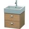 Duravit Waschtischunterbau BRIOSO Griffe chr 442x484x459mm europ. eiche