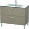 Duravit Waschtischunterbau BRIOSO Griffe chrom 683x1020x479mm leinen