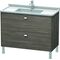 Duravit WT-Unterbau BRIOSO COMPACT Griffe chrom 693x1020x469mm pine terra