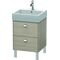 Duravit Waschtischunterbau BRIOSO Griffe chrom 570x484x459mm pine silver