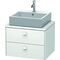 Duravit Konsolenunterschrank BRIOSO Griffe Frontfarbe 442x620x480mm we matt