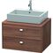 Duravit Konsolenunterschrank BRIOSO Griffe chr 442x720x550mm nussbaum natur