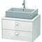 Duravit Konsolenunterschrank BRIOSO Griffe Frontfarbe 442x720x550mm we hgl