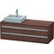 Duravit Waschtischunterbau KETHO 550x1400x496mm Be links nussbaum dunkel