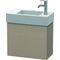 Duravit Waschtischunterbau L-CUBE 400x480x240mm, Anschlag links leinen