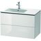 Duravit Waschtischunterbau L-CUBE 550x820x481mm Be links weiß hochglanz