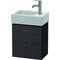 Duravit Waschtischunterbau L-CUBE 400x364x241mm Ans li Ei dunkel gebürstet