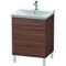 Duravit Waschtischunterbau L-CUBE 620x481x709mm nussbaum dunkel