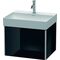 Duravit Waschtischunterbau XSQUARE 397x584x460mm schwarz hochglanz