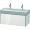 Duravit Waschtischunterbau XSQUARE 397x984x460mm weiß hochglanz