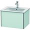 Duravit Waschtischunterbau XSQUARE 400x610x478mm lichtblau matt
